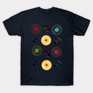 Record Print T-Shirt